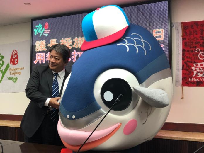 從日本出道的台南吉祥物『魚頭君』也現身站台，共同支持這次跨國的虱目魚料理公益交流