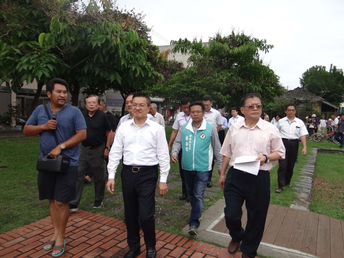 ▲北港水道頭文化園區，日式宿舍群會勘。（圖／記者洪佳伶攝，2019.05.10）