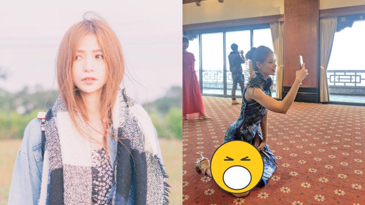 ▲蘿莉塔分享的側拍照引發討論。（圖／臉書）