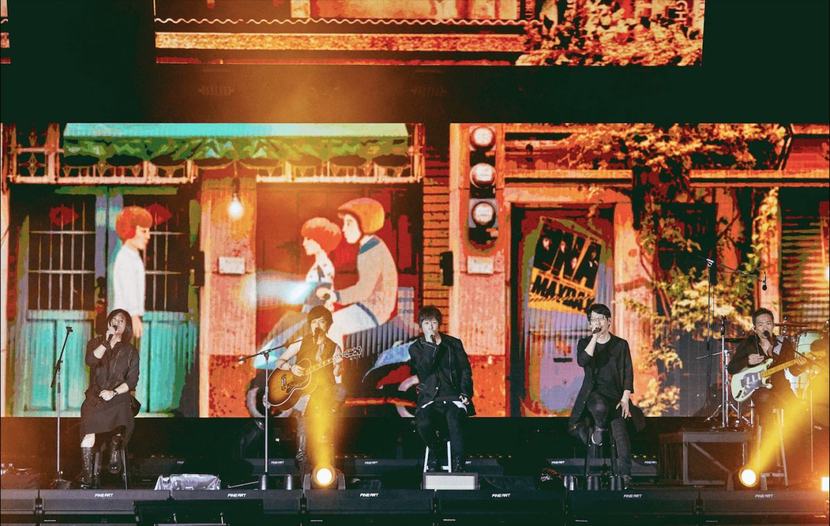 ▲五月天積極催票即將上映的演唱會電影。（圖／相信音樂提供）