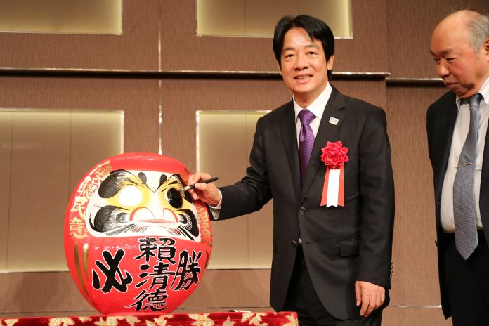前行政院長賴清德12日在日本東京發表演說，他表示，2020的選戰是一場捍衛台灣主權，以及維護自由民主生活方式的選擇。（圖／賴清德辦公室提供）