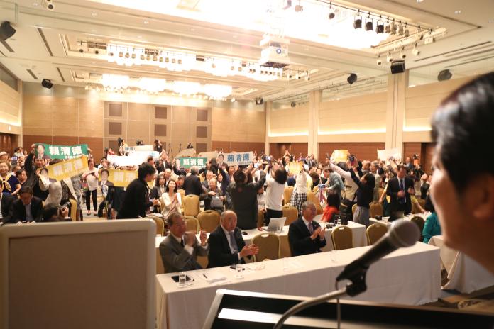 正在日本訪問的前行政院長賴清德，12日應「在日台灣同鄉會」邀請，以「台灣與日本共同面臨的挑戰與機會」發表演說，會場擠進500名聽眾。（圖／賴清德辦公室提供）