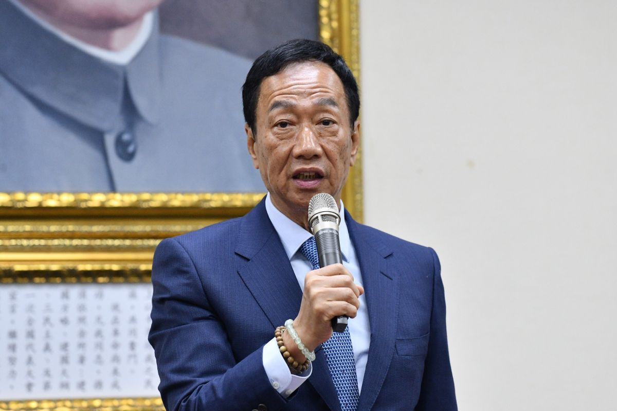 鴻海董事長郭台銘。（圖 / 記者林柏年攝，2019.05.13）
