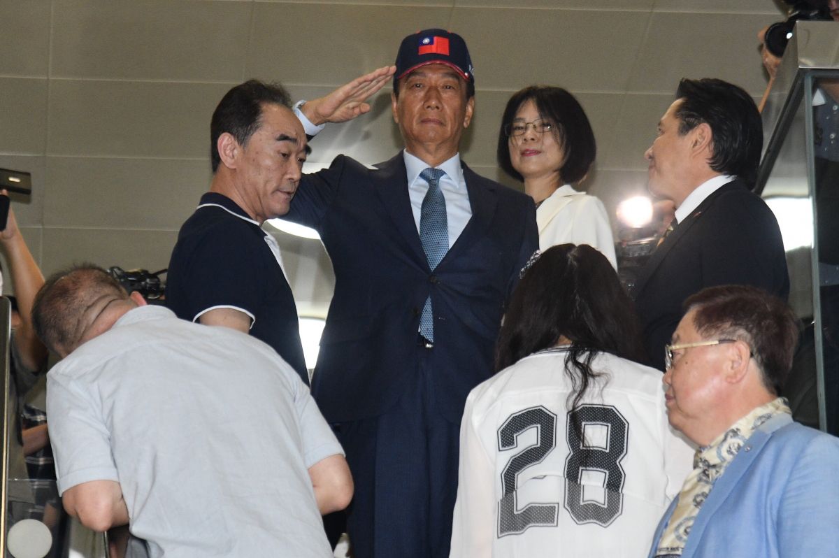鴻海董事長郭台銘。（圖 / 記者林柏年攝，2019.05.13）