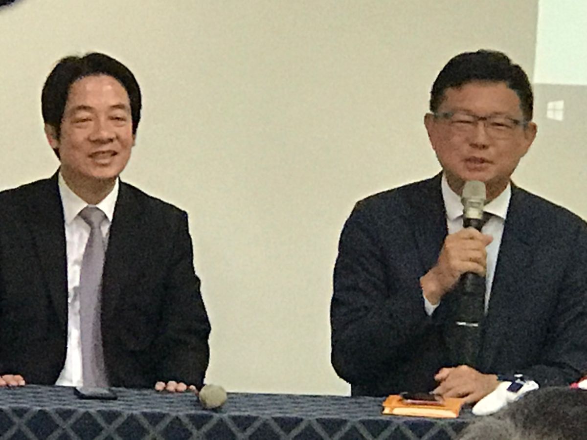 前國策顧問金美齡昨天在日本表示，希望前行政院長賴清德2020台灣總統選舉先讓給總統蔡英文，對此，賴清德13日表示，總統若輸掉，主權與民主可能都會受影響。（圖／記者林人芳攝，2019,05,13)