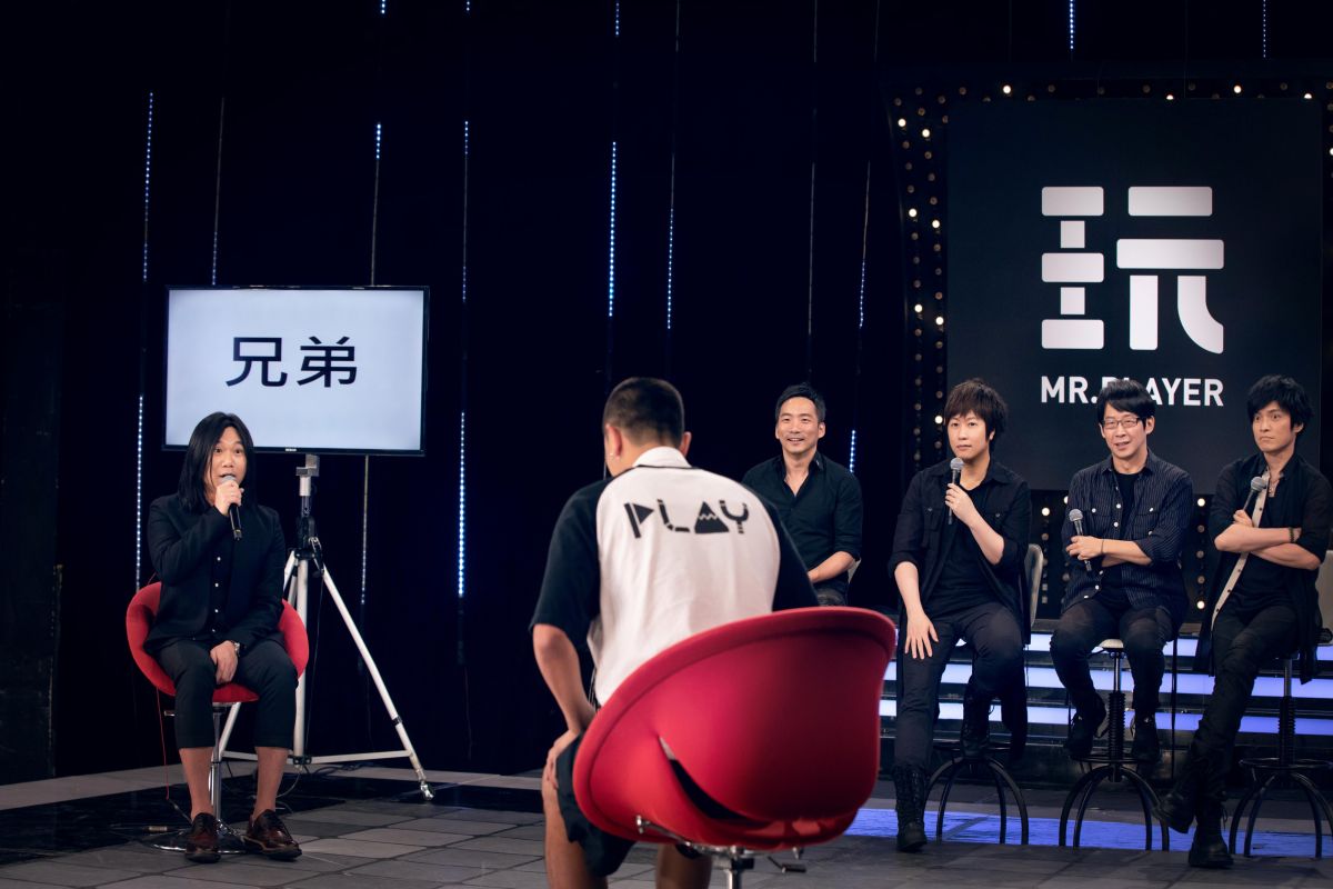 ▲五月天上節目玩遊戲。（圖／三立提供）