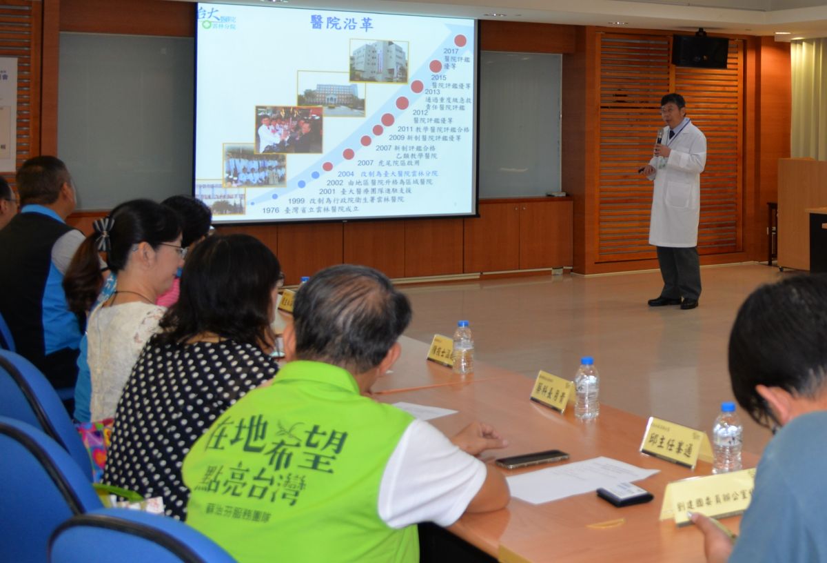 ▲院長黃瑞仁簡報。（圖／記者蘇榮泉攝，2019.05.13）