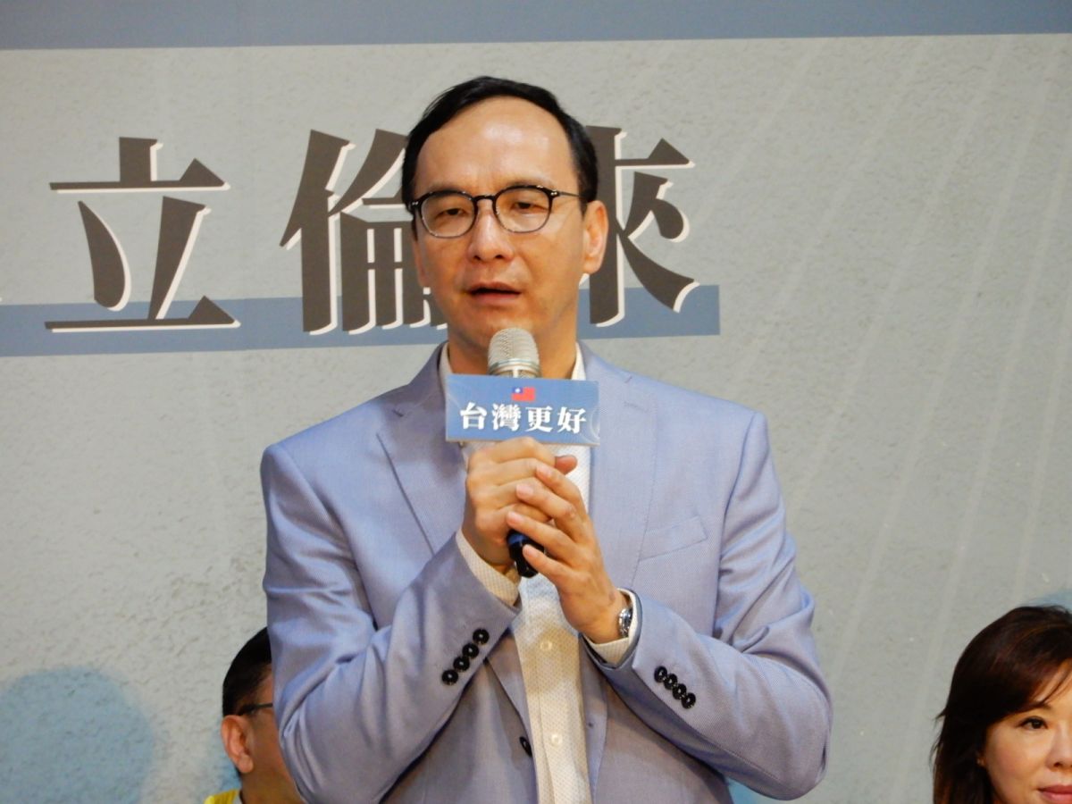 前新北市長朱立倫14日表示，政治首都在台北，這幾乎是全民共識。（圖 / 記者陳弘志，2019.05.14）