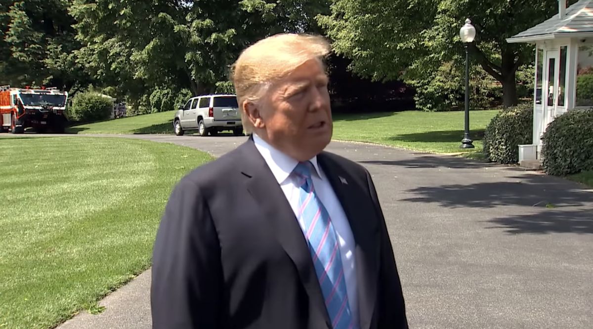 ▲美國總統川普不怕中美貿易戰，認為美國總是會贏。（圖／截自YouTube影片）