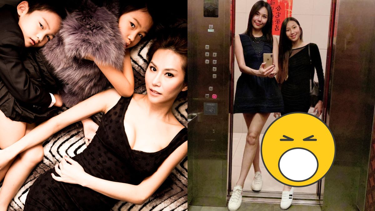 ▲43歲洪曉蕾與前夫育有女兒Dora、兒子Arthur。（圖／臉書）