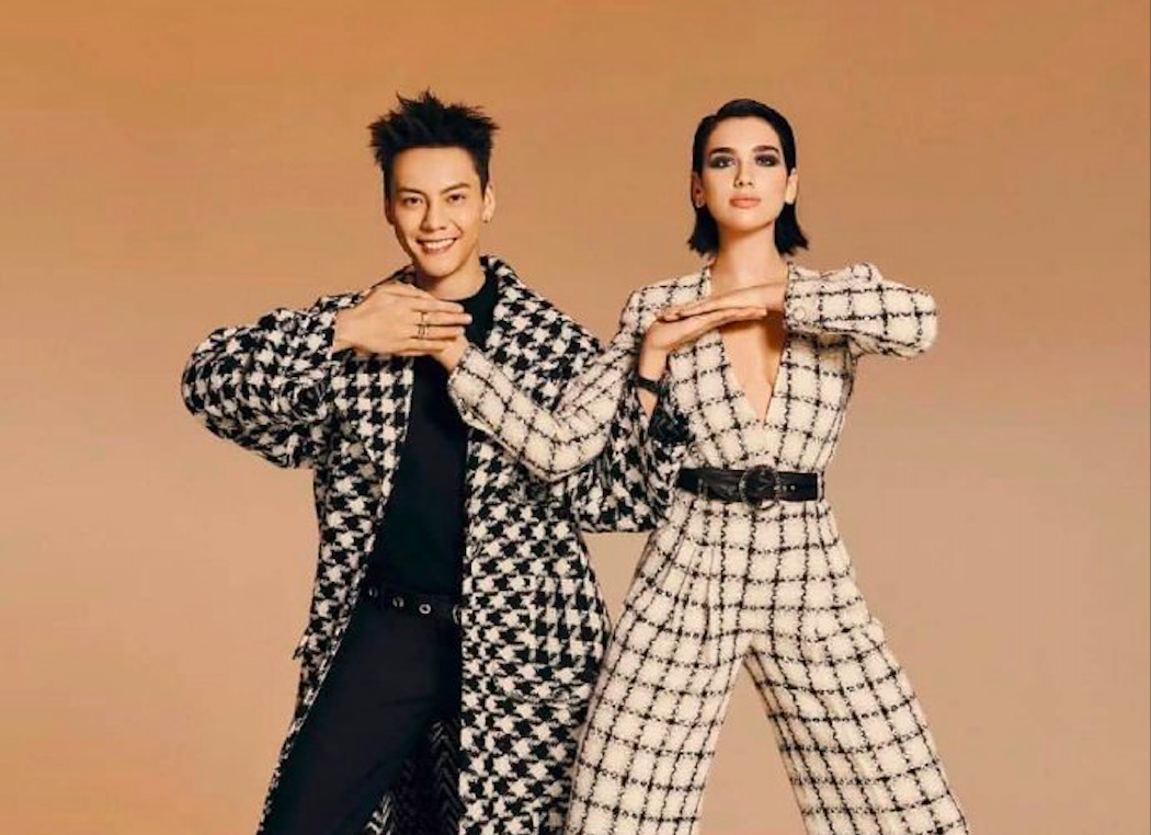 ▲陳偉霆、Dua Lipa一起拍攝雜誌照。（圖／翻攝微博）
