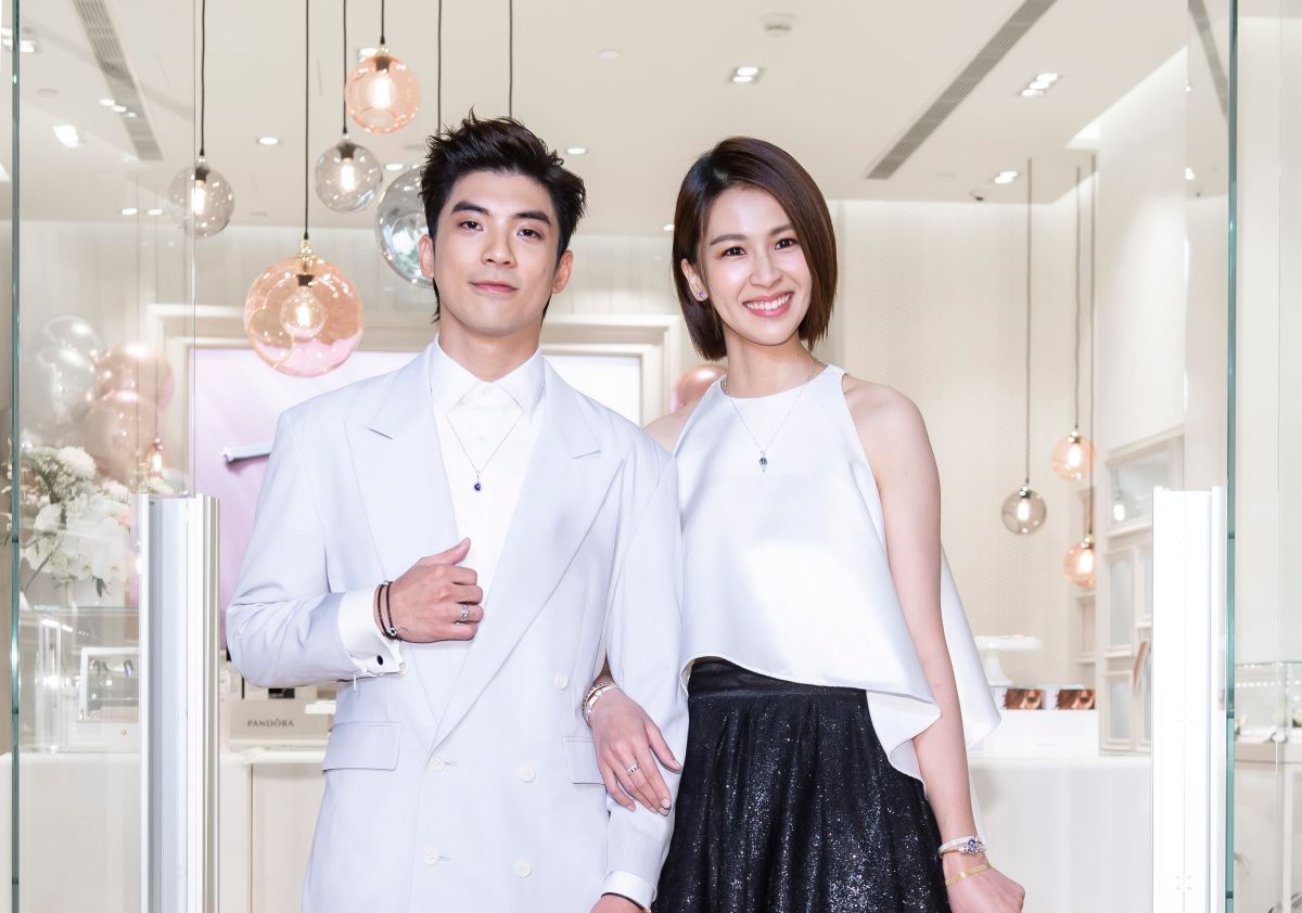 ▲《我們與惡的距離》劇中人氣姊弟檔曾沛慈與林哲熹出席開幕活動。（圖／PANDORA提供）