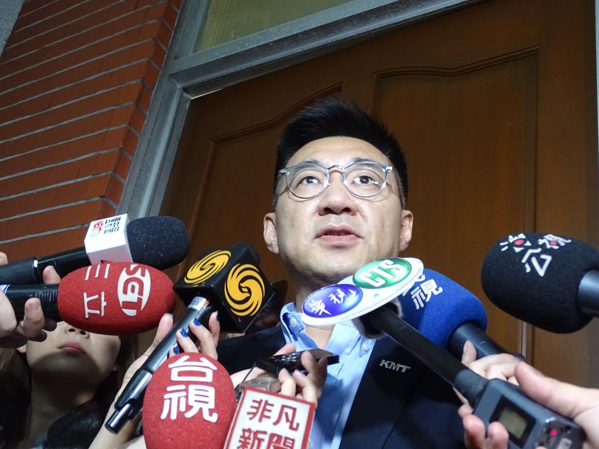 ▲國民黨總召江啟臣表示，政院版同婚專法立法過於匆促、缺乏社會共識，因此國民黨持反對立場。（圖／記者呂炯昌攝, 2019.5.17）