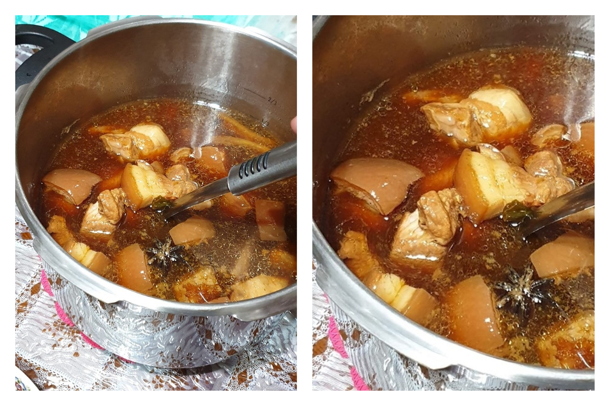 ▲女網友在臉書社團「爆怨公社」表示，開心用新買的鍋子煮了一鍋肉，公婆卻要她別吃太多肉，這樣才能夠生兒子，讓她一聽崩潰直呼「生男生女是看老公！」（圖／翻攝自爆怨公社）