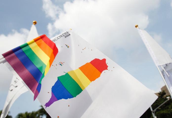 ▲台灣在5月17日通過同婚專法，正式成為亞洲第一個同志婚姻合法化的國家。（圖／美聯社／達志影像）