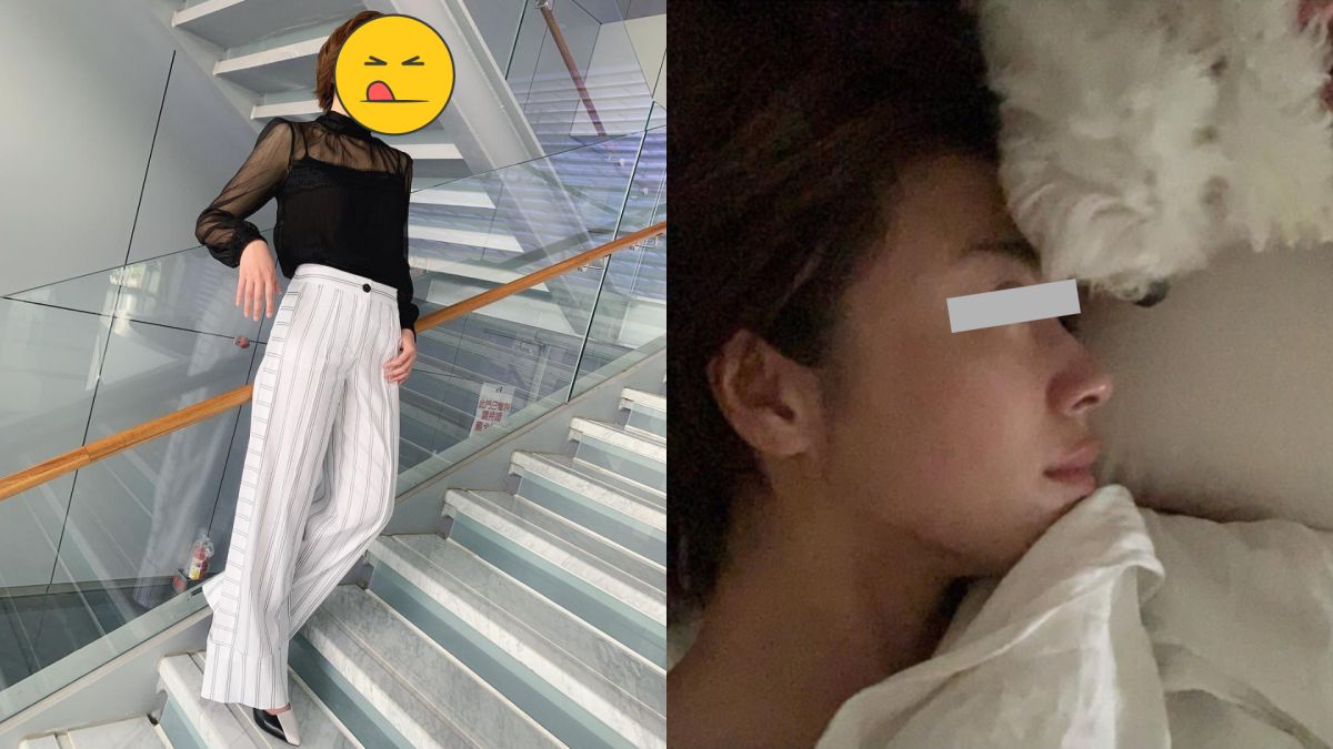 ▲本土女星裸睡私照曝光。（圖／臉書）