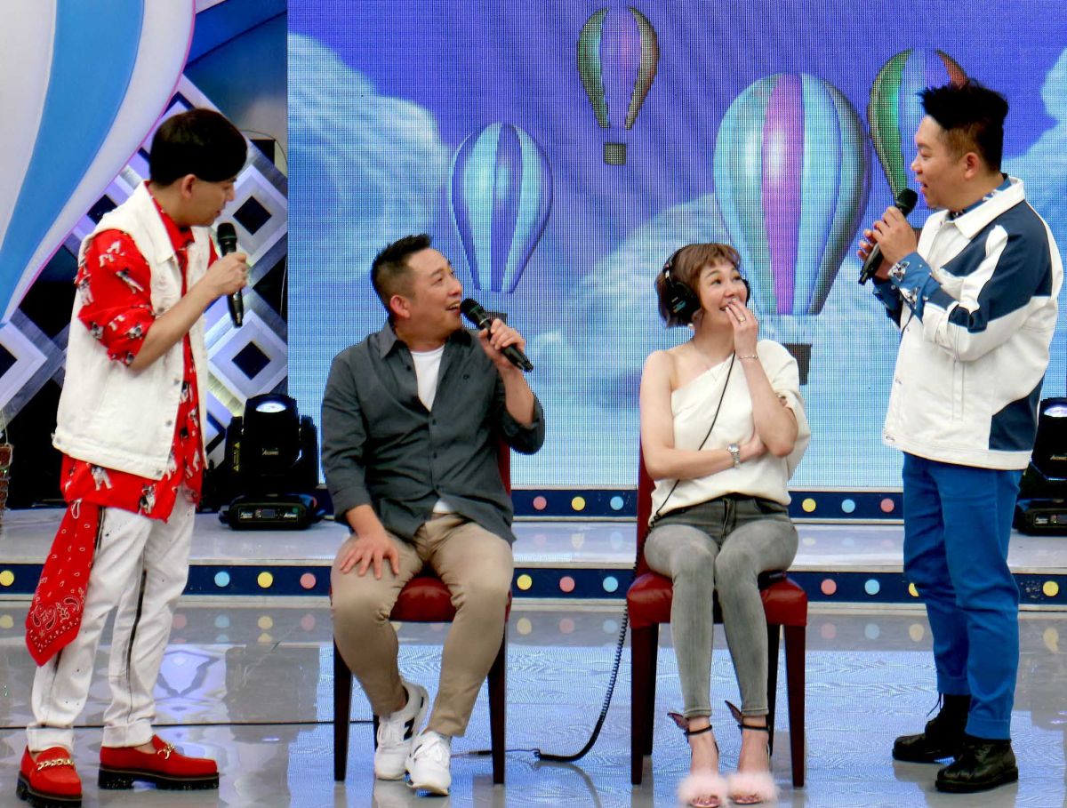 ▲屈中恆和老婆Vicky時常上節目曬恩愛。（圖／華視提供）