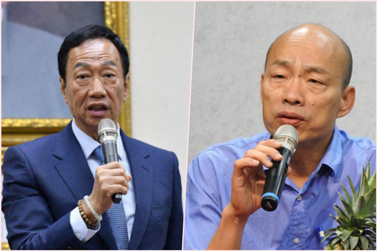 ▲鴻海董事長郭台銘與高雄市長韓國瑜，是目前國民黨總統大選初選兩大熱門人選。（圖／資料照片）