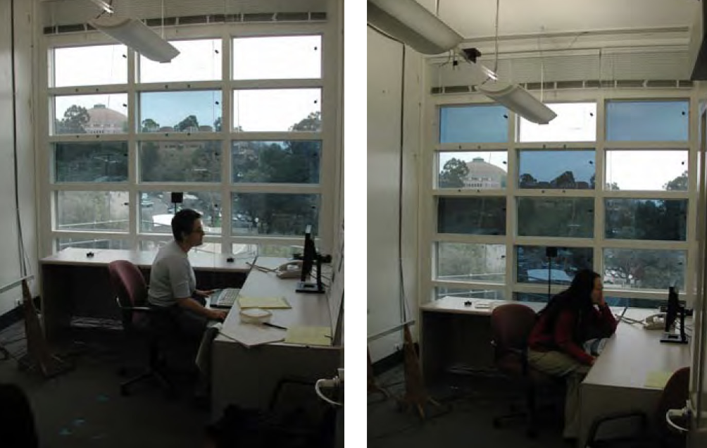 ▲深色部分為通電變色的窗戶，也可以隨著喜好或隱私需求，切換變色的區塊。（資料來源│顏宏儒）