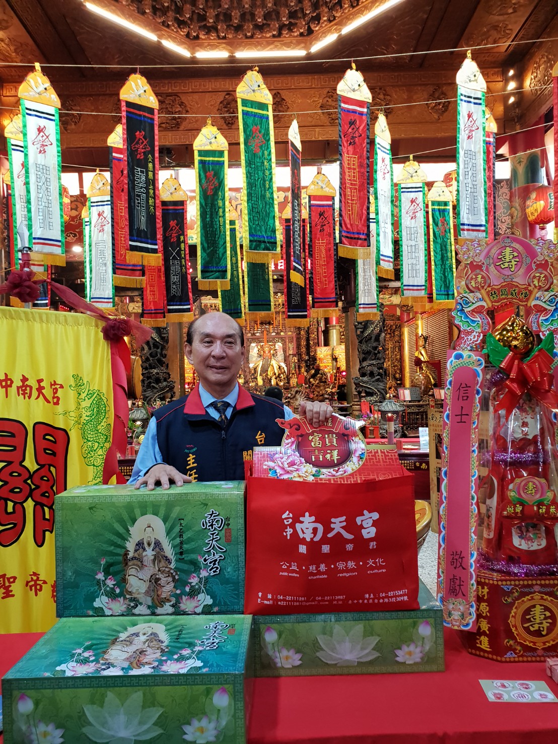 ▲台中南天宮慶祝關聖帝君1860夀誕，將舉辦三天超拔普渡大法會。（圖／金武鳳攝，2019.5.18)