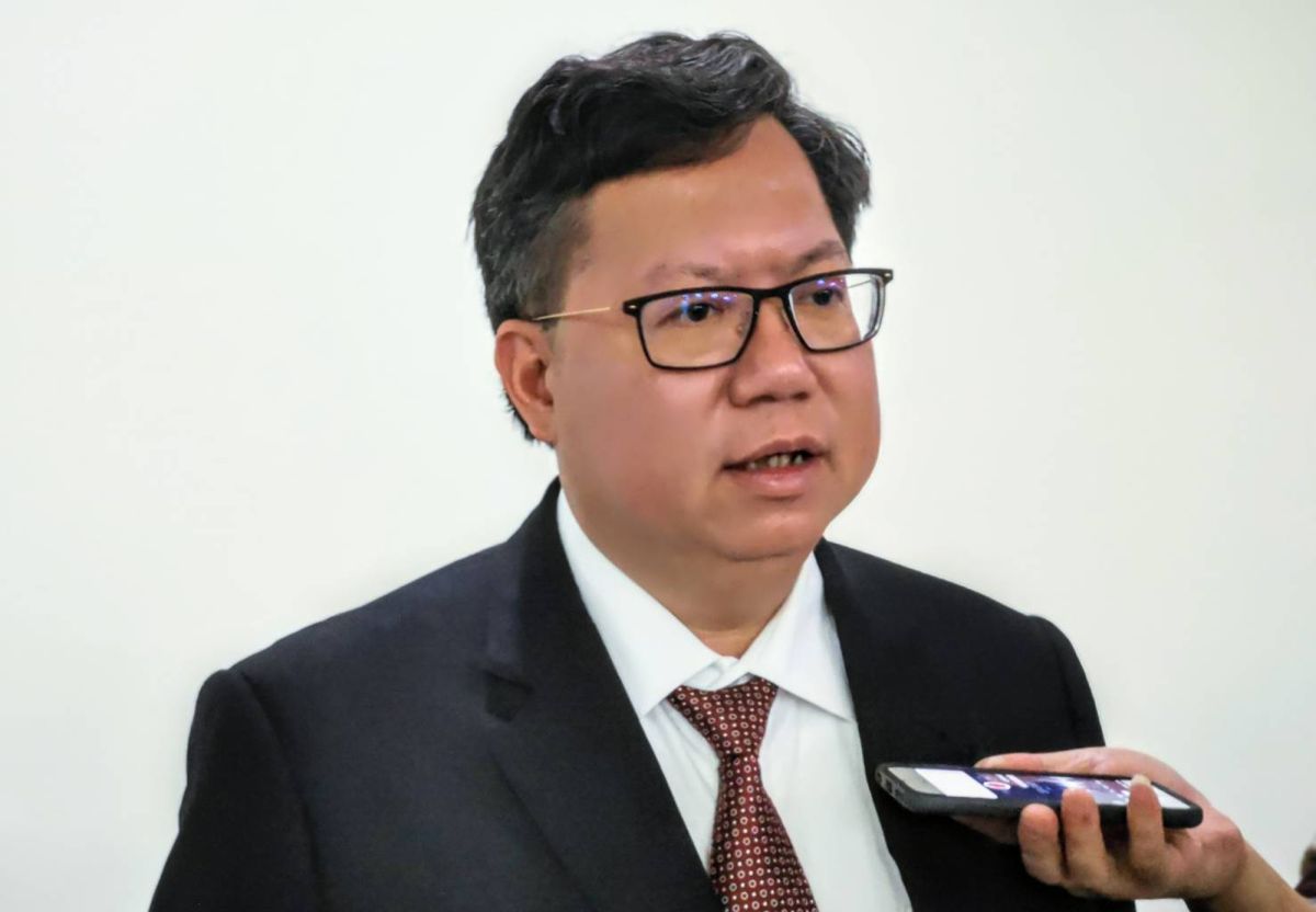 ▲鄭文燦說蔡賴一定要體認到「三腳督」（三強鼎立）的情況，蔡賴仍需要合作，才有可能勝選。（圖／記者李春台攝, 2019.05.20）