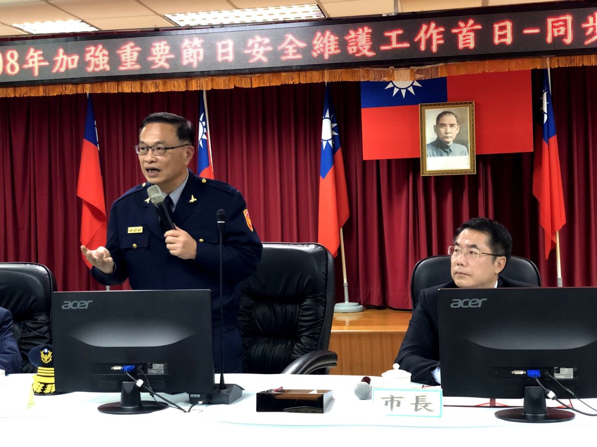 ▲自家人敗壞警紀，台南市警察局局長黃宗仁大為震怒，指示持續執行「靖紀工作」，絕不徇私護短。（圖／記者陳聖璋攝）