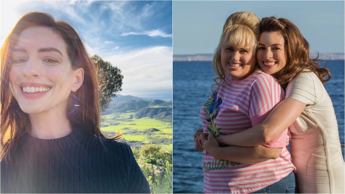 ▲安海瑟薇和瑞貝爾威爾森主演的新電影《詐騙女神》上映中。（圖／Anne Hathaway臉書）