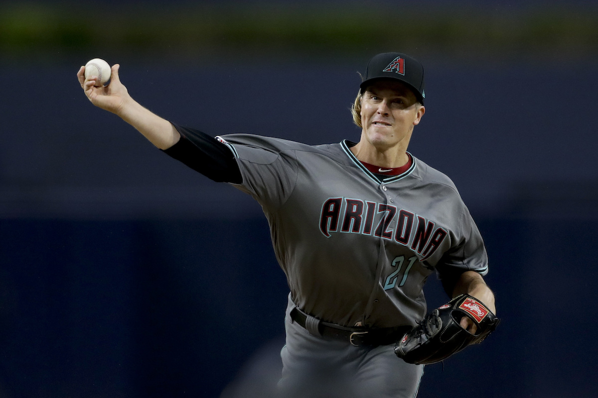 響尾蛇隊Zack Greinke。（圖／美聯社／達志影像）