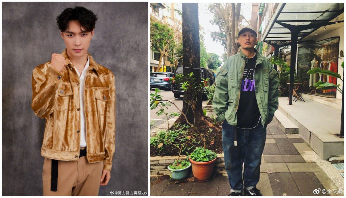 ▲張藝興（左）、余文樂的抽菸照被公開。（圖／翻攝微博）