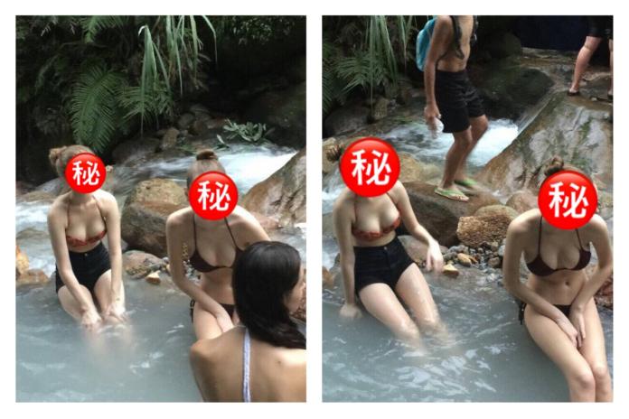 阿伯老神在在賞美景！台灣「這個景點」出現超正爆乳洋妞
