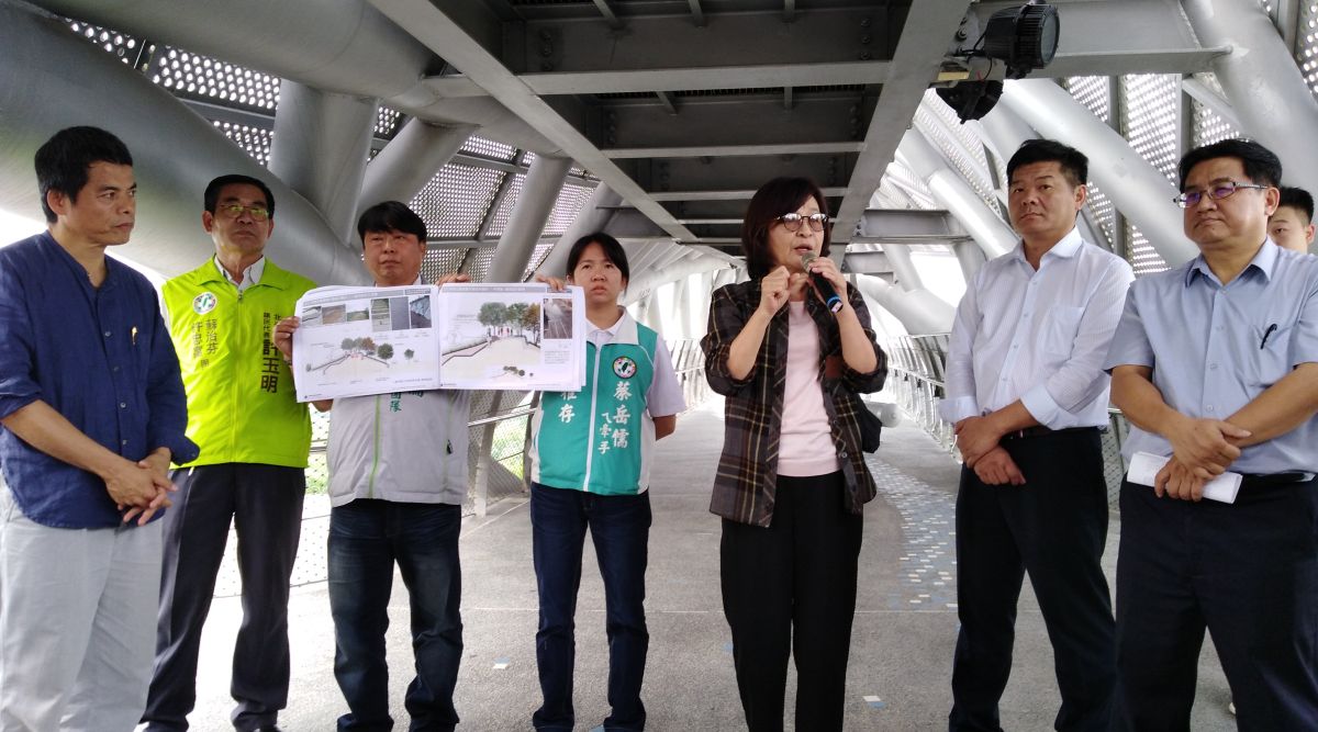 ▲立法委員蘇治芬與營建署署長吳欣修今（23）日前往考察北港城鎮之心。（圖／記者洪佳伶攝，2019.05.23）