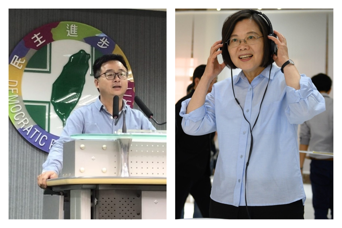 ▲民進黨祕書長羅文嘉力挺黨主席卓榮泰，呼籲支持者不要放棄信仰。（合成圖／記者林人芳攝，資料照片；翻攝自蔡英文臉書）