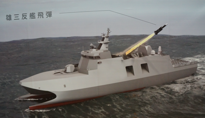 「航母殺手」量產型沱江艦開工建造　蔡英文稱讚火力強
