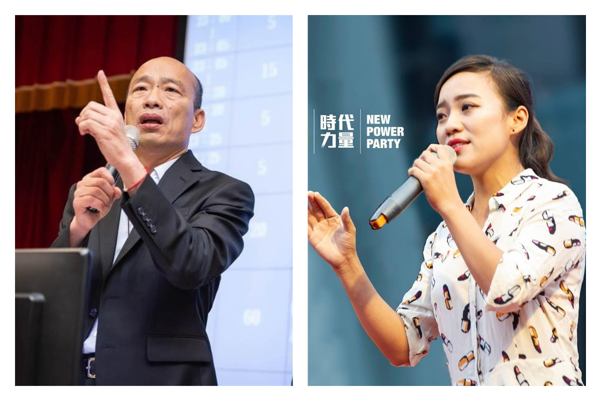 ▲高雄市市長韓國瑜和時代力量高雄市議員黃捷。（圖／翻攝自韓國瑜和黃捷臉書）
