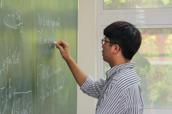 政大東南亞學程的初級越南語課程就以全越語教學，期望培養學生扎實的語言能力。　（初聲／陳韻如攝）