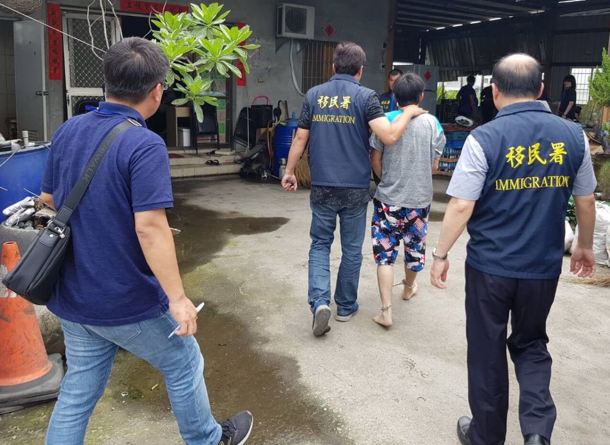 ▲移民署南區事務大隊屏東縣專勤隊查獲失聯移工非法工作。(圖／記者黃謝美蘭攝，2019.05.26)
