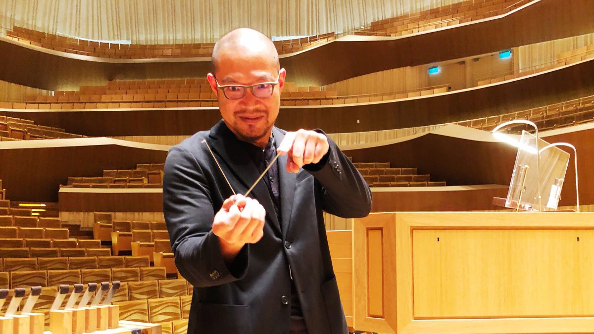 ▲衛武營藝術總監簡文彬說明24日當天管風琴故障原因。（圖／記者陳美嘉攝）