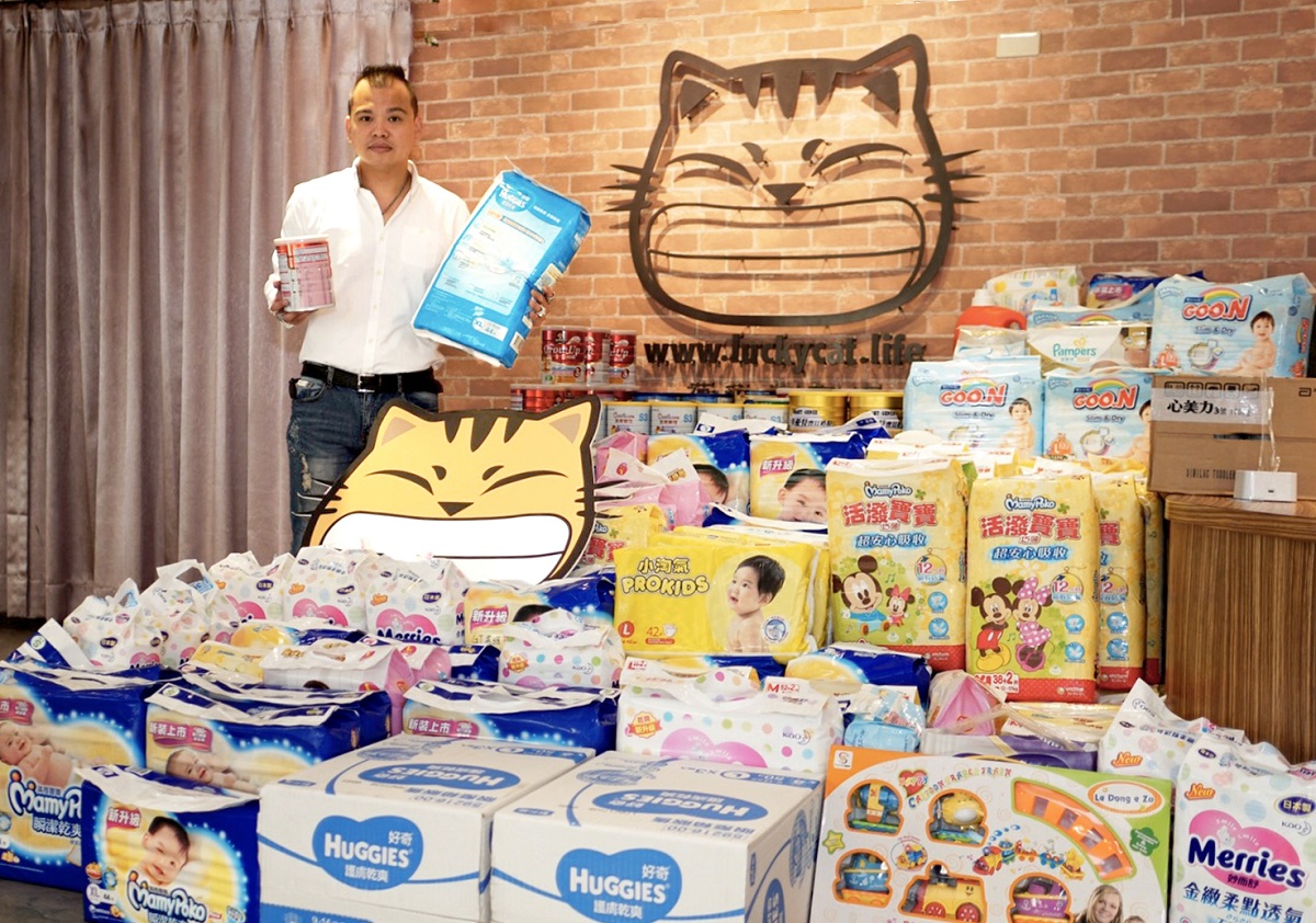 ▲福貓創辦人張鈞成表示，這次活動可以說是企業總動員，員工及員工的家屬超過千人熱心投入、共同參與，出錢捐贈尿布、出力搬運物資，今年募得最高3千箱尿布的紀錄。（圖／張鈞成提供）