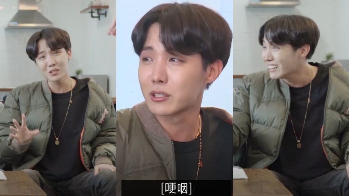 ▲J-HOPE開拍隨即NG，笑到流淚。（圖／Vlive）