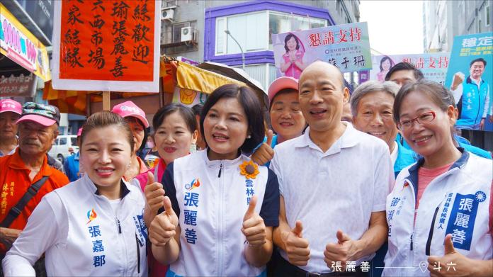 雲林縣長張麗善在打九合一選戰時，就常常和高雄市長韓國瑜同台亮相。（圖 / 翻攝張麗善臉書粉絲專頁）
