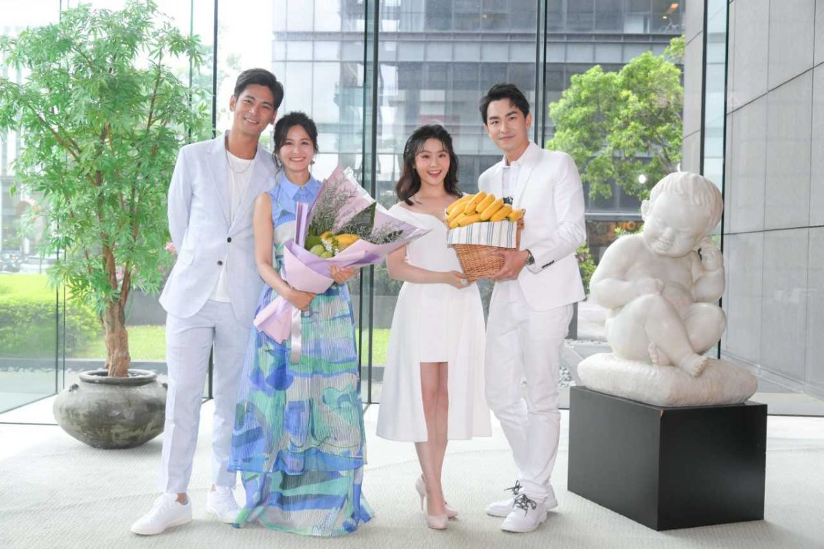 ▲楊子儀（左起）、吳怡霈、楊小黎、陳謙文演出《天之蕉子》。 （圖／三立提供）