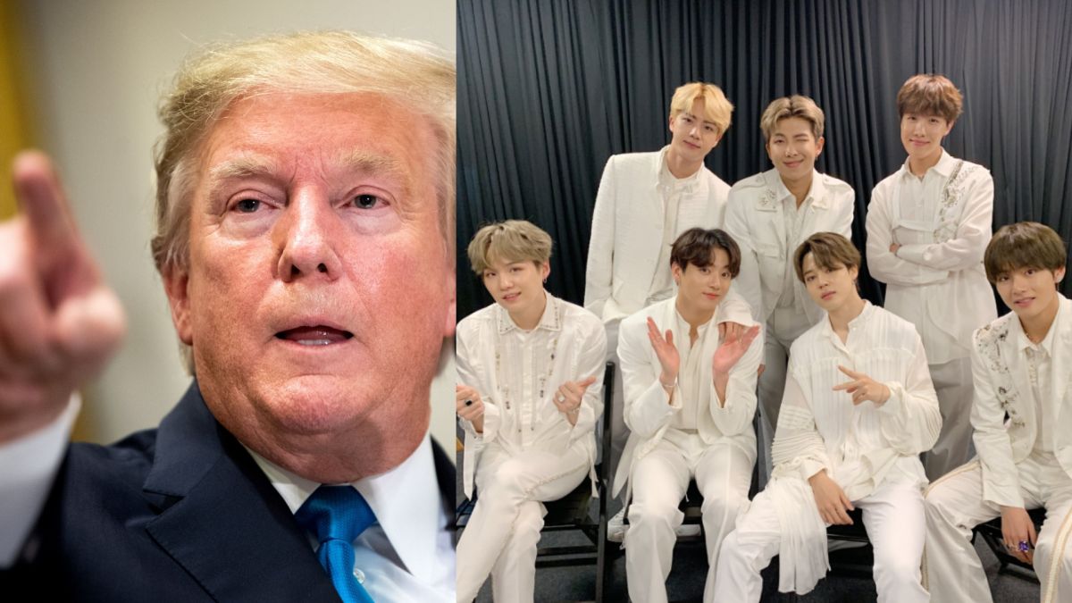 ▲網友惡搞影片，讓川普開口唱韓文歌。（圖／達志）