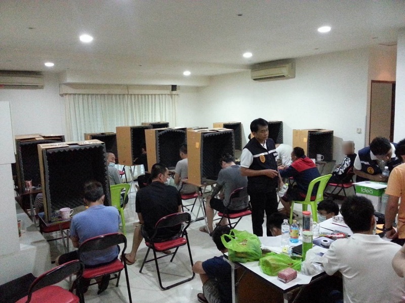 ▲台灣詐騙集團在泰國被泰國警方查獲（圖／警方提供）