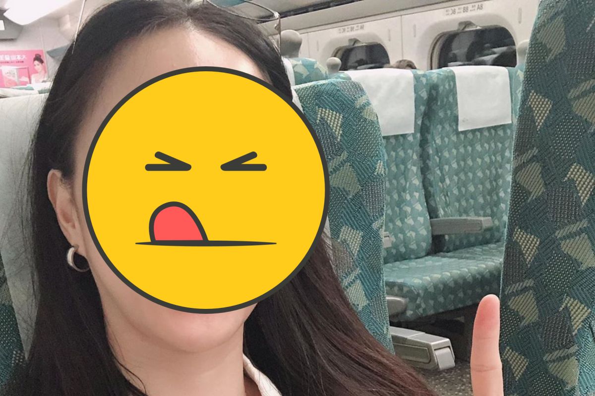 ▲偶像劇女神出沒高鐵車廂，網友都瘋了。（圖／IG）