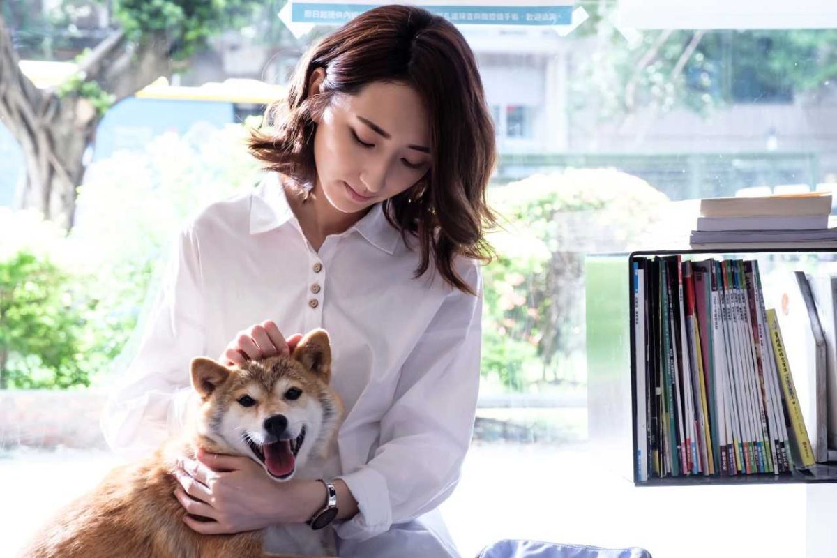 ▲柯佳嬿在劇中有養狗。（圖／歐銻銻娛樂）