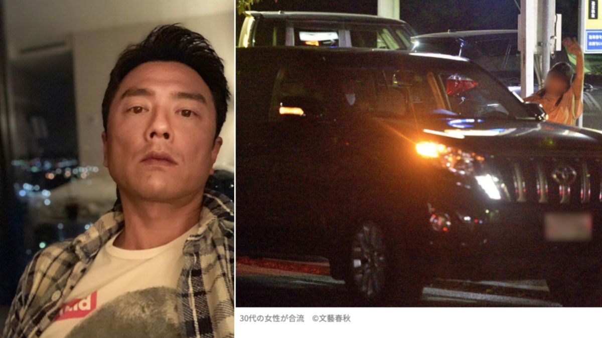 ▲原田龍二載女生到公園車震。（圖／原田龍二IG、週刊文春）
