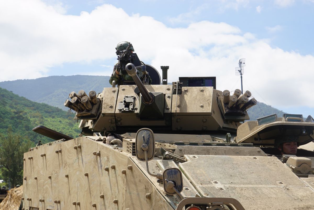 30鏈砲雲豹甲車。（圖／記者呂炯昌攝, 2019.5.30）