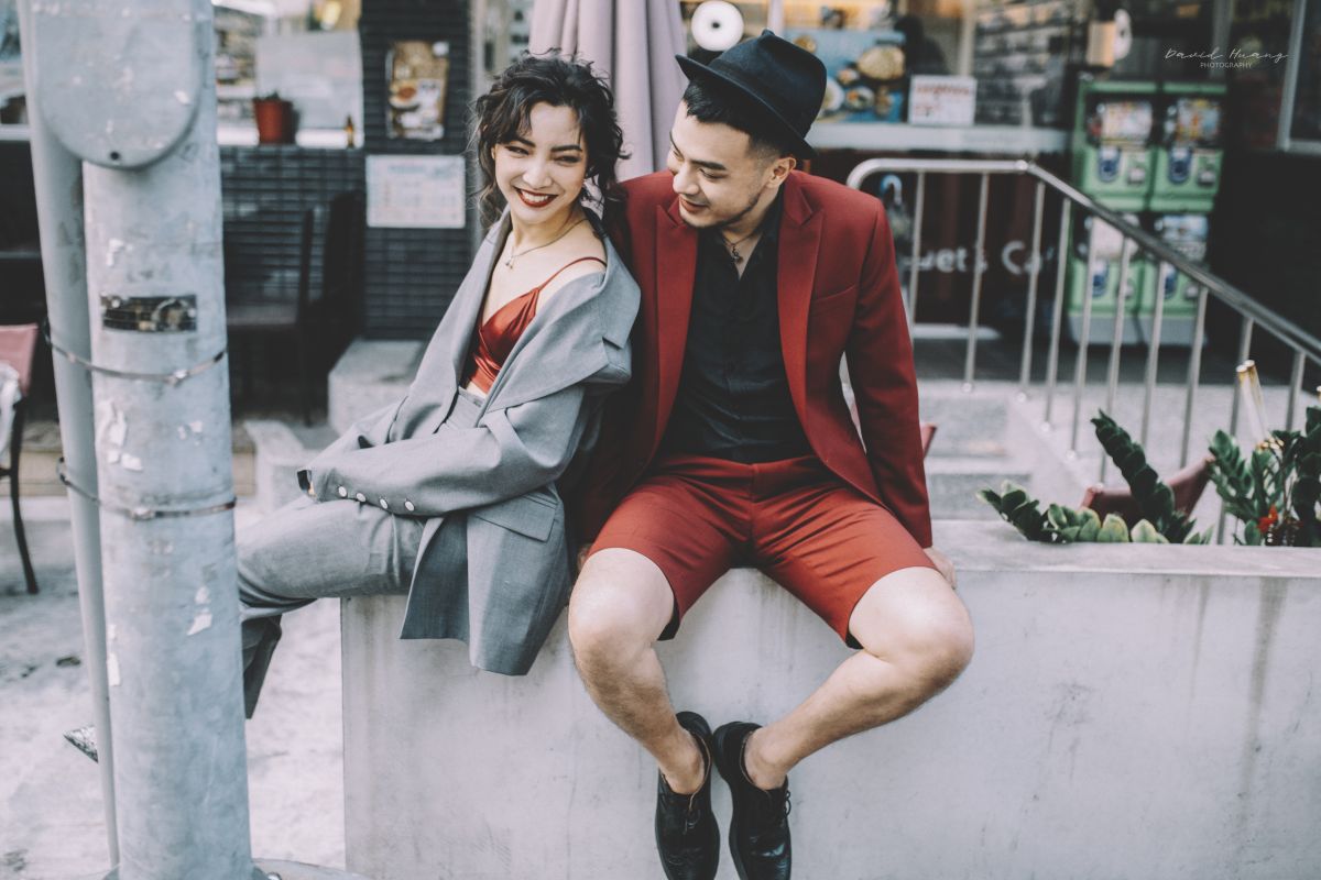 ▲高雋雅婚紗相當有個性。（圖／海納百川娛樂）