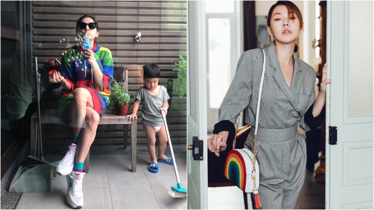 ▲今夏眾多時裝品牌推出獨特膠囊系列，女星小 S、Ella 陳嘉樺都搶著秀。（圖／MICHAEL KORS提供）
