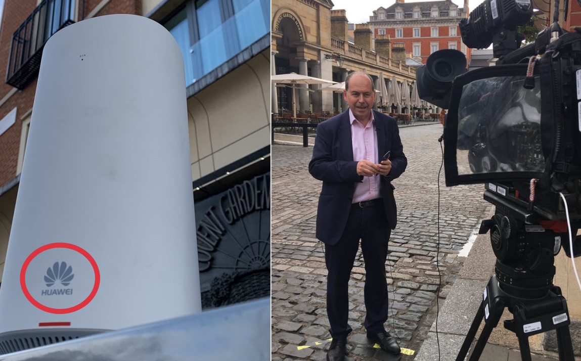 ▲英國EE開通5G服務，採用華為設備，BBC也首次使用5G網路進行直播，並大讚華為產品好用。（圖／翻攝網路）